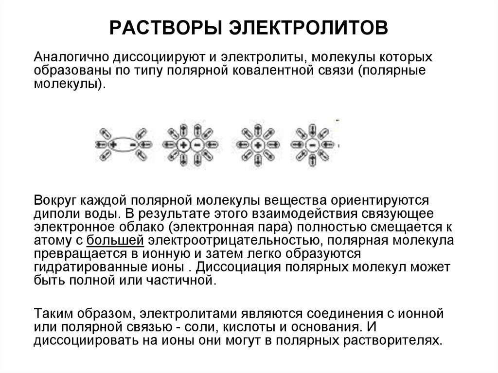 С образованием катионов металла диссоциирует