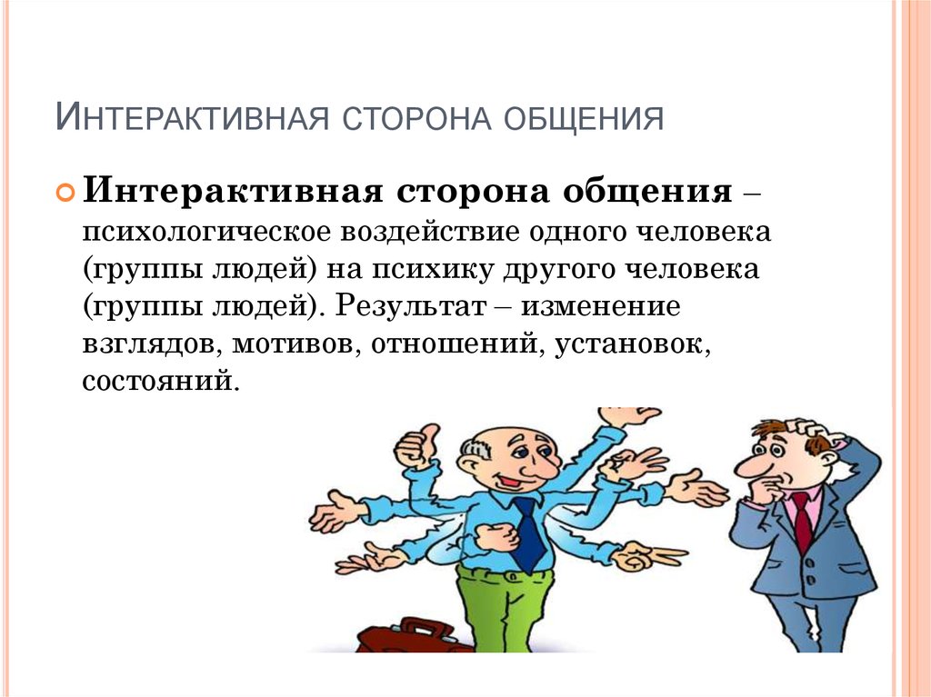 Интерактивная сторона общения в психологии. Интерактивная сторона лбщени. Императивная сторона общения это. Интерактивное общение это в психологии.