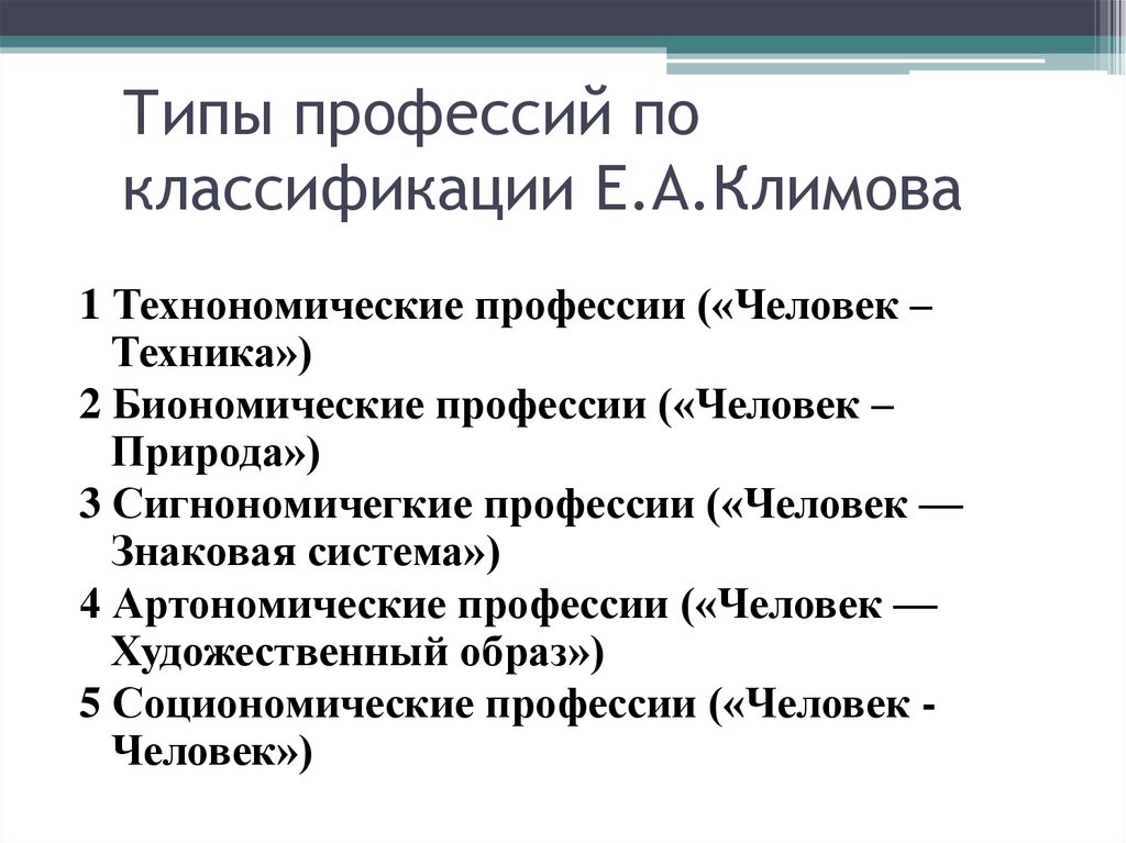 Классификация е. Типа профессий по е.а. Климову. Классификация типов профессий е.а Климова. Климов типы профессий классификация. Классификации профессий пирамида е.а Климова.