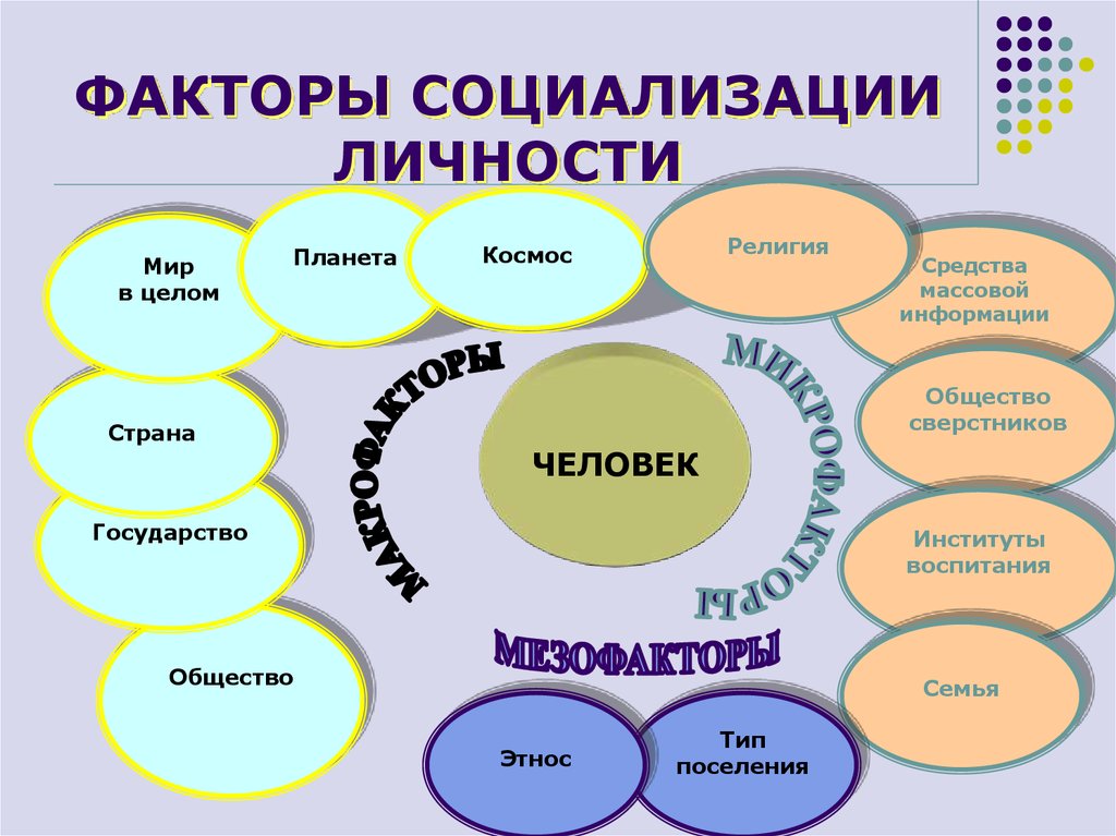 Картинки факторы социализации