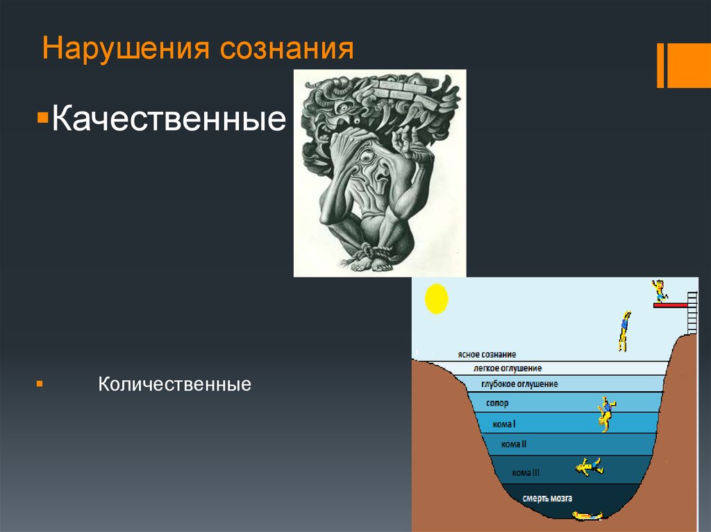 Сознание поражение. Качественные и количественные нарушения сознания. Уровни помрачения сознания. Качественные расстройства сознания. Сознание. Качественное нарушение сознания..