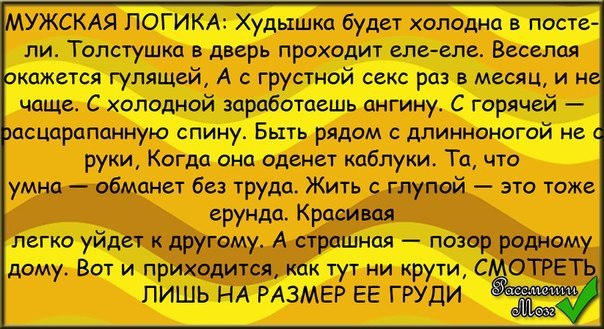 Хорошо женская логика. Анекдоты про мужскую логику. Анекдот про логику. Анекдоты про женскую логику. Анекдоты про логику женщин.