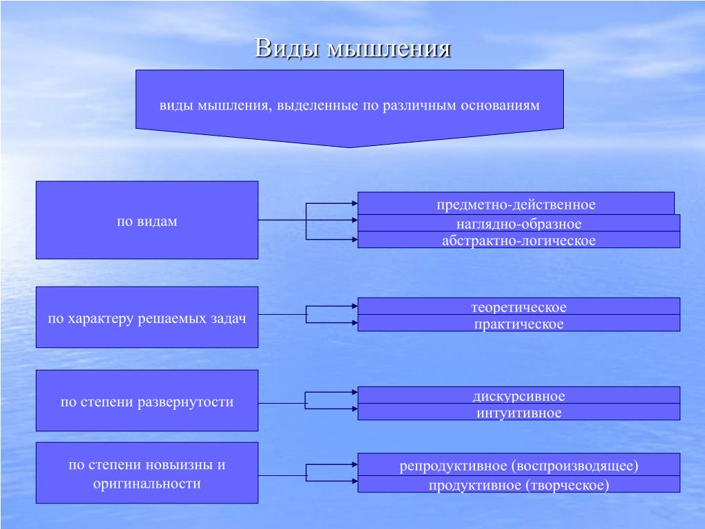 Мышление виды мышления