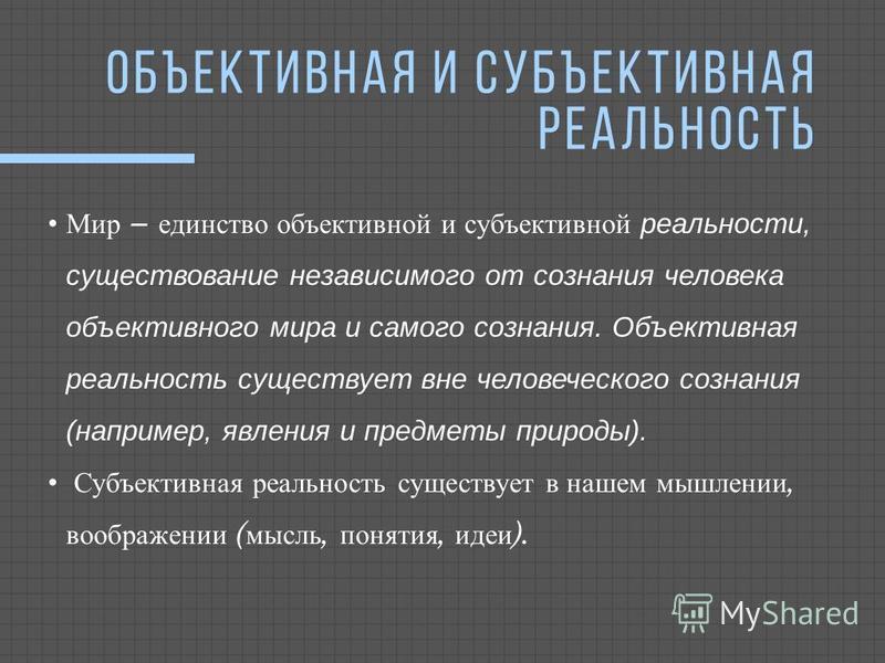 Субъективная реальность