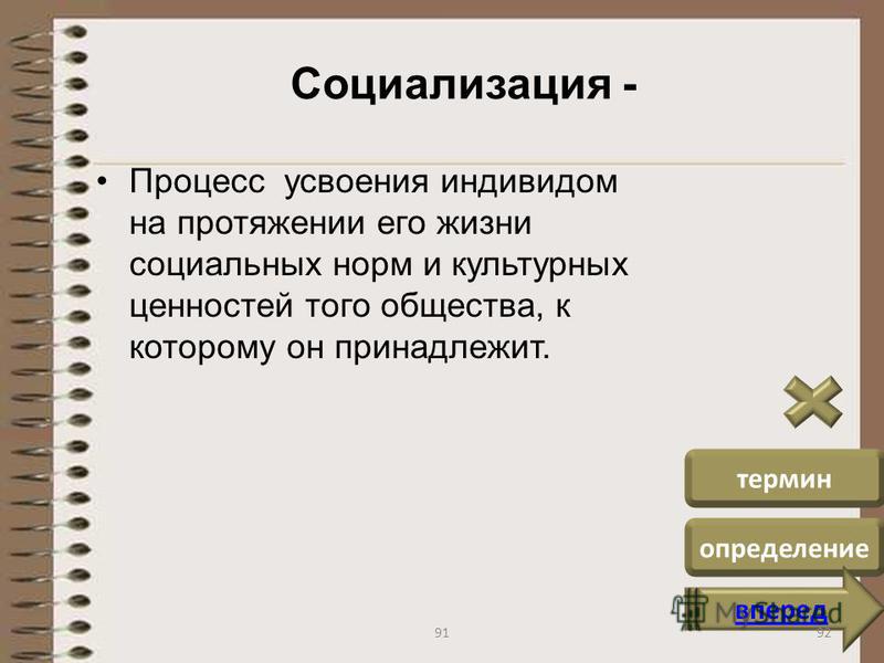 Социальная роль усваивается индивидом в процессе социализации