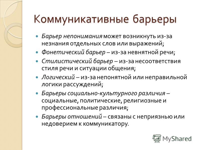 Какие коммуникативные