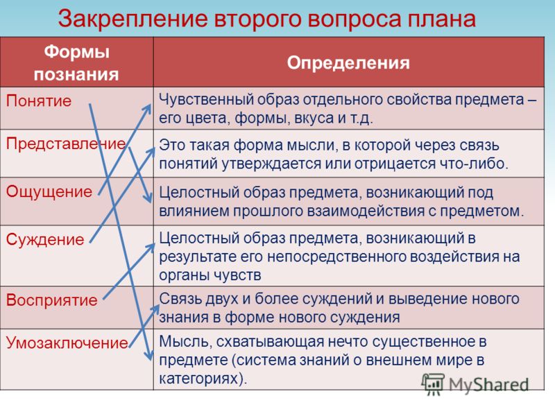 Установите соответствие опирается на здравый смысл