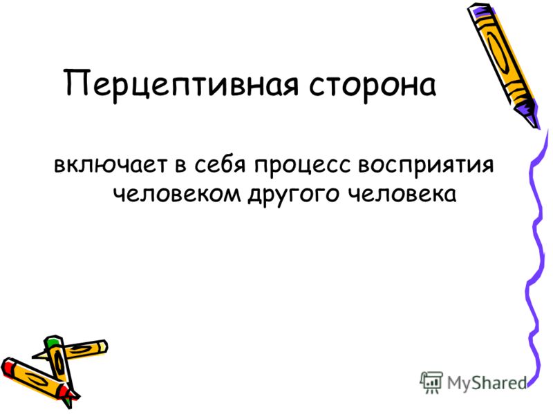 Перцептивная готовность. Перцептивная сторона общения. Перцептивная сторона.