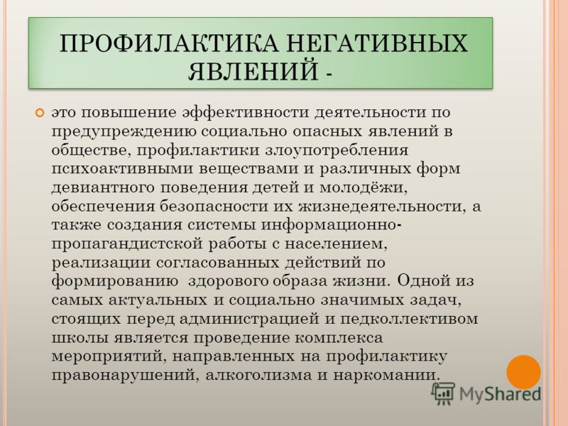 Негативная профилактика