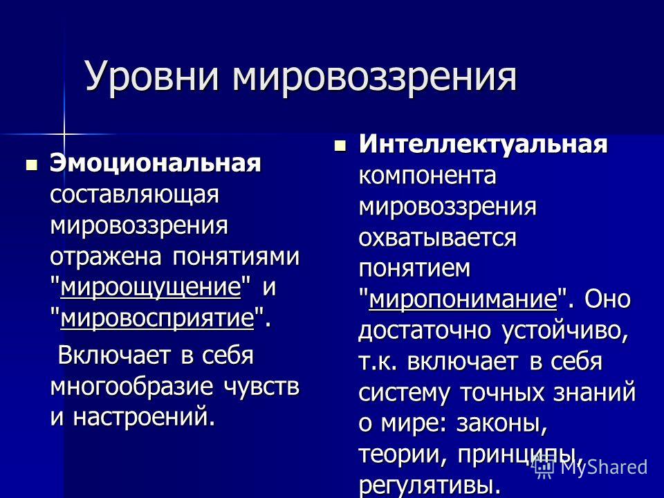 Основные концепции мировоззрения. Мировоззрение уровни и виды. Теоретический уровень мировоззрения. Структура и уровни мировоззрения. Уровни мировоззрения в философии.