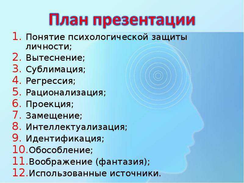 Концепция психологической защиты. Механизмы психологической защиты. Методы психологической защиты. Методы психологической защиты личности. Понятие психологической защиты.