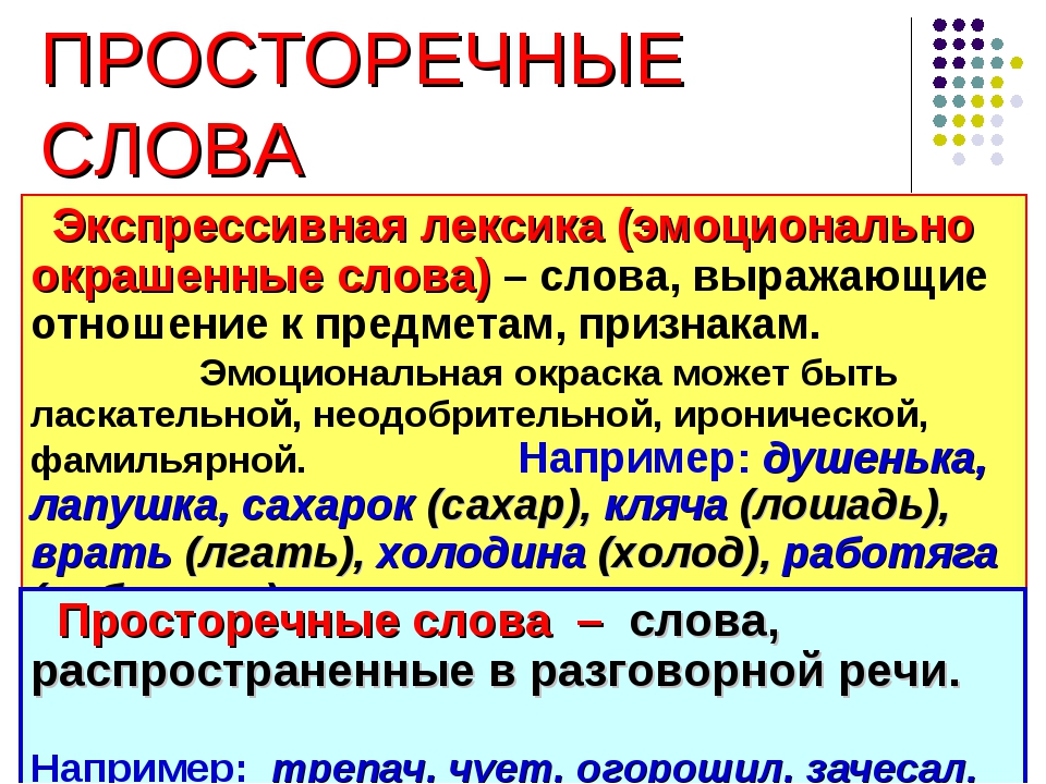 Просторечная лексика. Эмоционально окрашенная лексика. Просторечные слова. Экспрессивно окрашенная лексика. Экспрессивно-оценочная лексика.