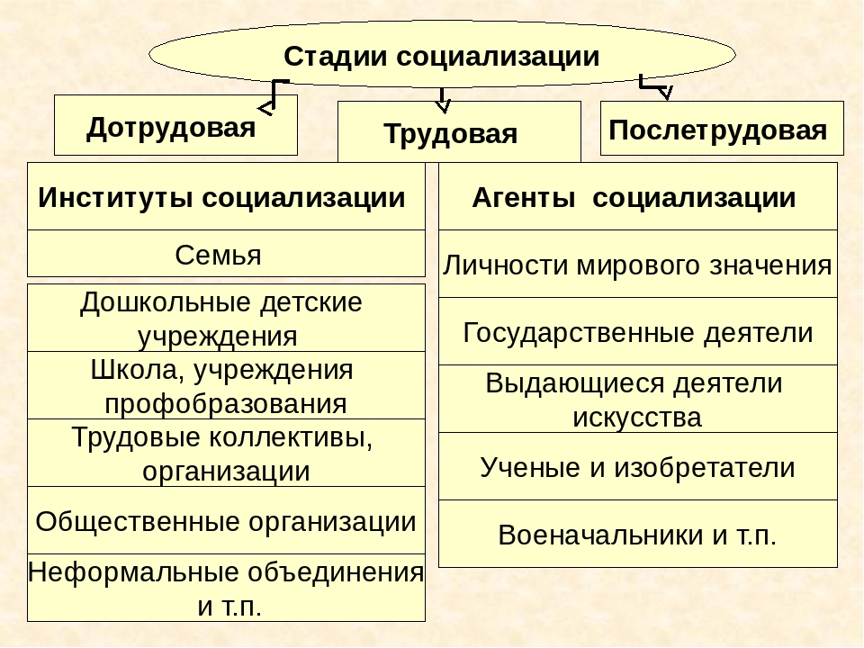 Социальные институты социализации. Трудовая стадия социализации институты. Социализация: понятие, стадии, институты и механизмы. Этапы социализации таблица. Перечислите стадии социализации.