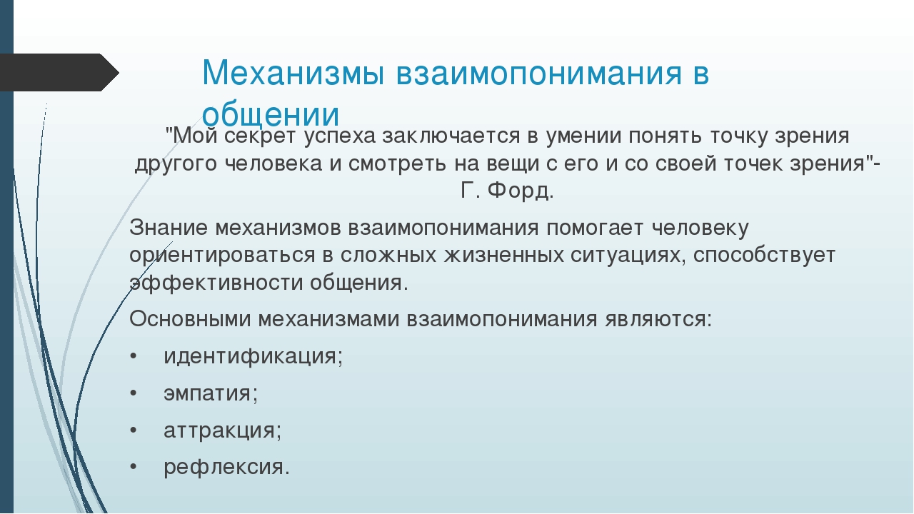 Как возникает взаимопонимание. Механизмы взаимопонимания в общении. Механизмы взаимопонимания в процессе общения. Перечислите механизмы взаимопонимания в общении. Механизмы взаимопонимания в общении кратко.