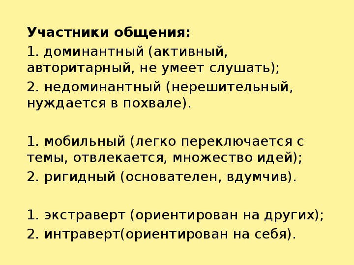 Участники общения