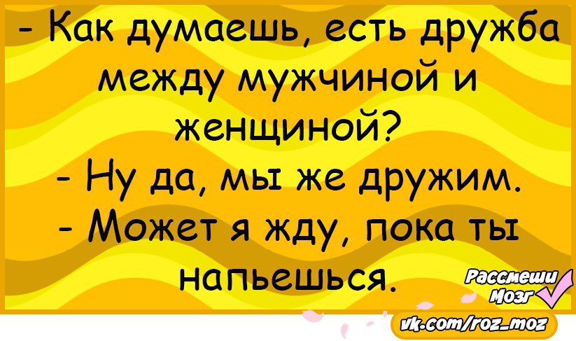 Бывает ли дружба между мужчиной и женщиной. Дружбы между мужчиной и женщиной не бывает. Анекдот про дружбу между мужчиной и женщиной. Между мужчиной и женщиной не может быть дружбы.