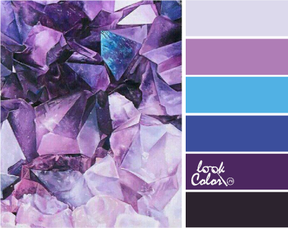 сочетание фиолетово-синего цвета