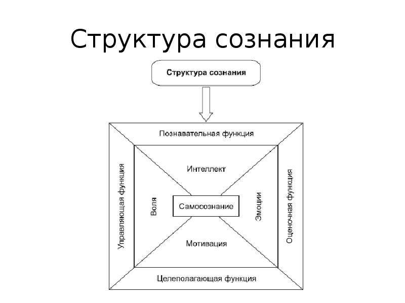 2 характеристики сознания. Структура сознания в философии схема. Структура человеческого сознания философия. Функции сознания схема. Психологическая структура сознания схема.