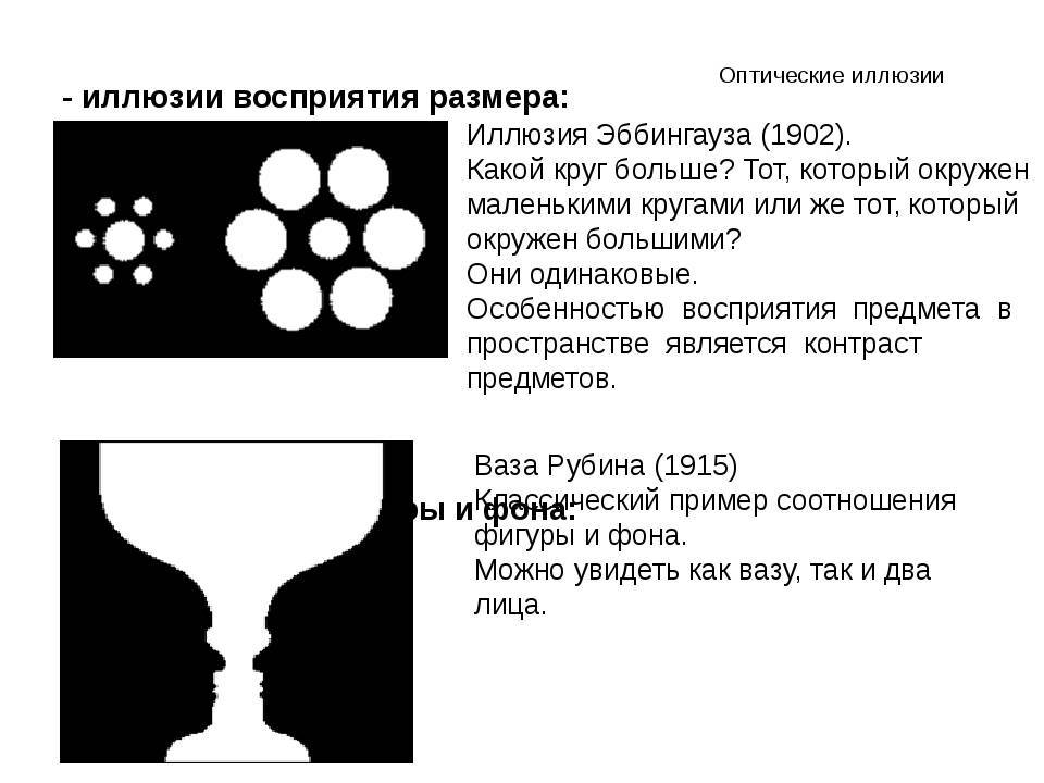 Иллюзия восприятия размера картинки