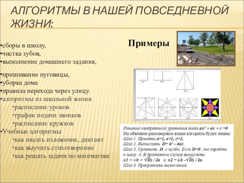 Алгоритмы в нашей жизни. Алгоритмы в повседневной жизни. Примеры алгоритмов в жизни. Пример алгоритма в быту.